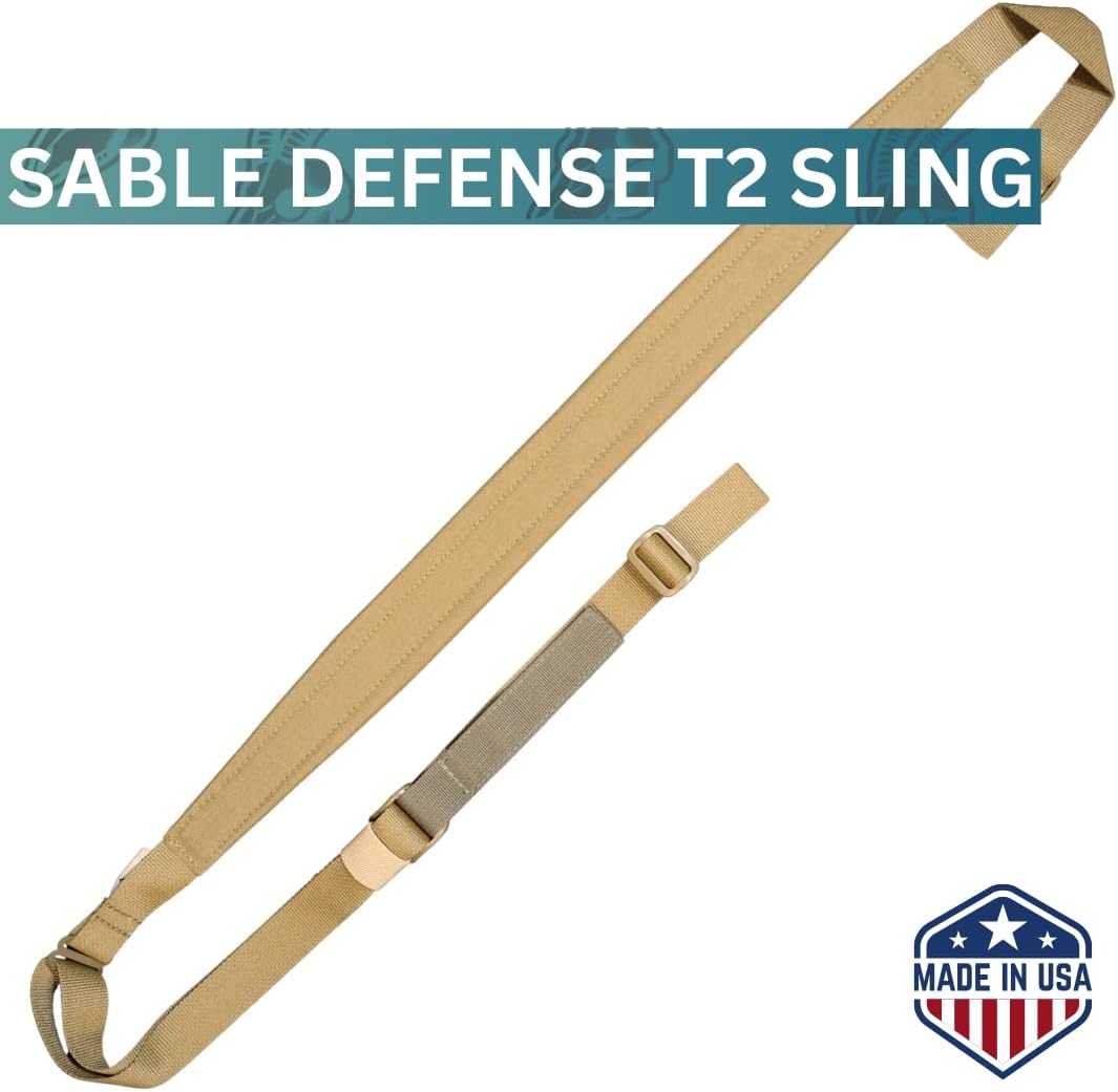 Padded Sling - 2 Point Dual Adjustable Sling - US Made - 1" Milspec - Closed Cell High Density Foam Padding - Texas Model