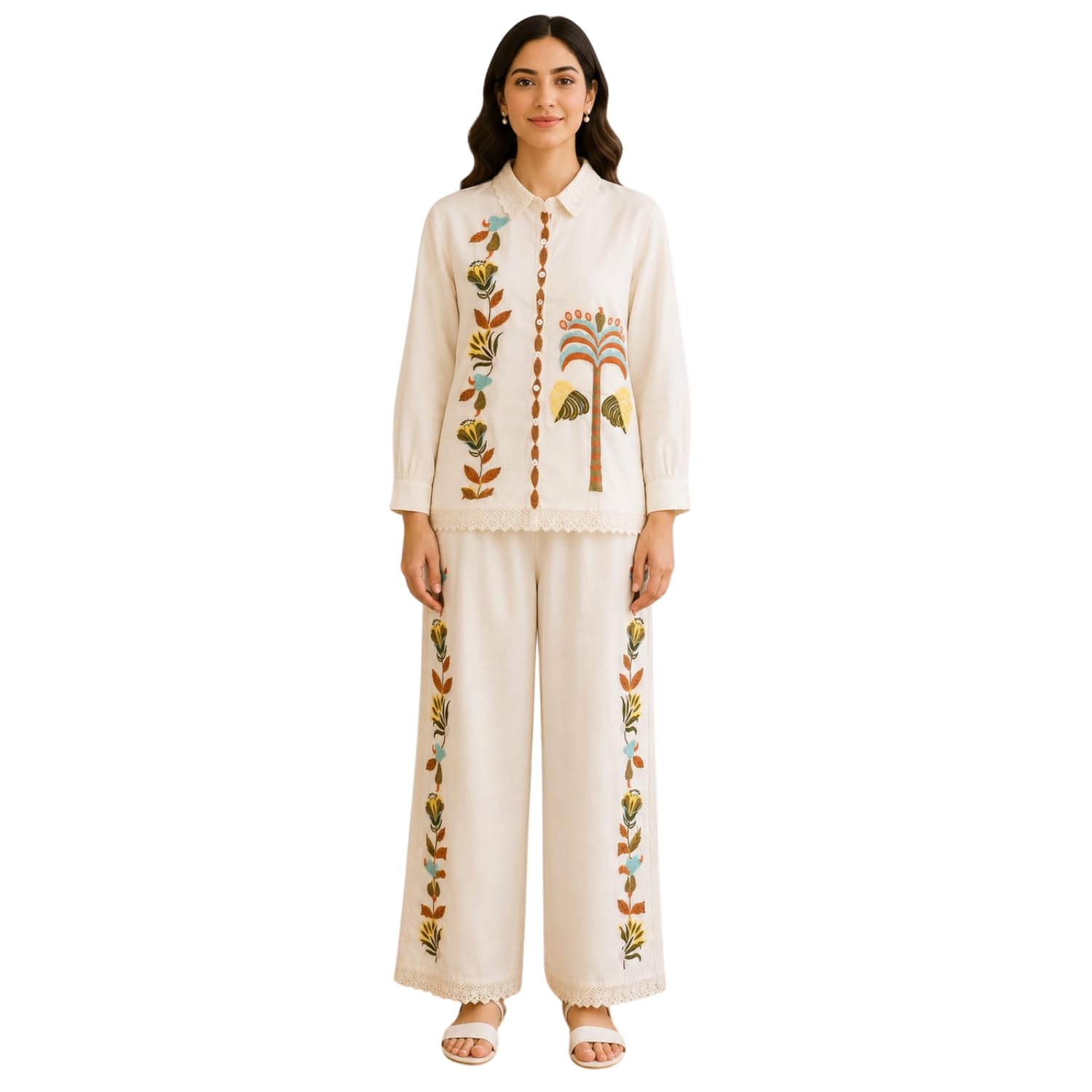 Women Co-Ord Set | Trendy Two Piece Matching Outfit with Top & Bottom | Soft Comfortable Casual Wear Dress Set for Women | Stylish Clothing for Office Travel Party & Everyday Wear-image-48