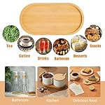 2PCS Bamboo Bathroom Trays - Suitable for The Bathroom,Kitchen,Breakfast Tray and Decorative Tray (6.88 in * 3.46 in) - Image 4
