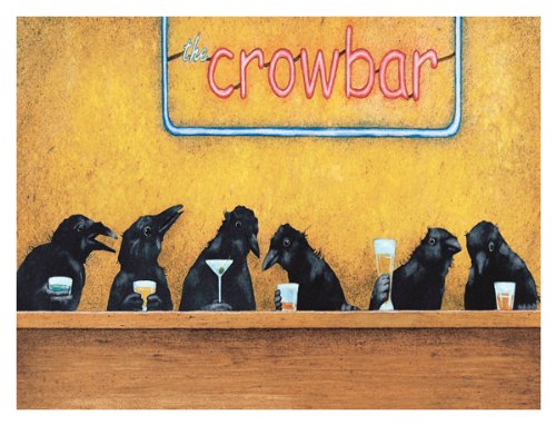 Crow Bar by Will Bullas Print Poster 16x12
