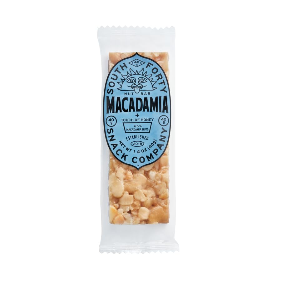 South Forty Snack Company Macadamia Nut Bar 1.4 oz (Pack of 12)