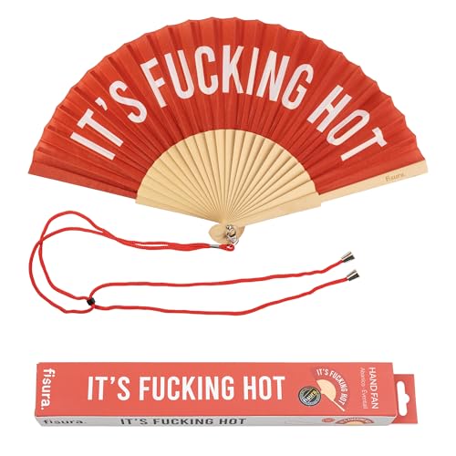 Fisura Originele waaier met boodschap "f*cking hot"
