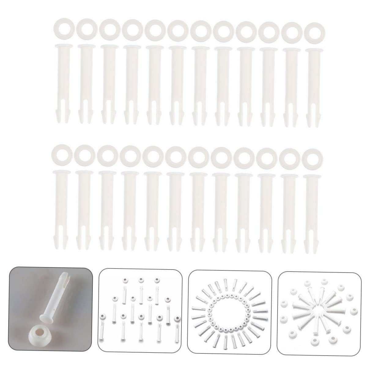 BESPORTBLE 72 Piezas Piscina Pines Conector Piscina Pin Accesorios Piscina Accesorios Piscina Conector Herramienta Piscina Cubiertas De Seguridad Piscina Pin Partes Piscina Pin De Plástico