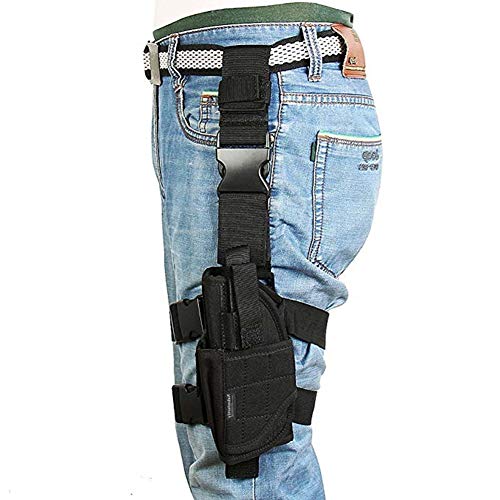 Drop Leg Holster for Pistol Right Handed Tactical Thigh Airsoft Pistol Holster with Magazine