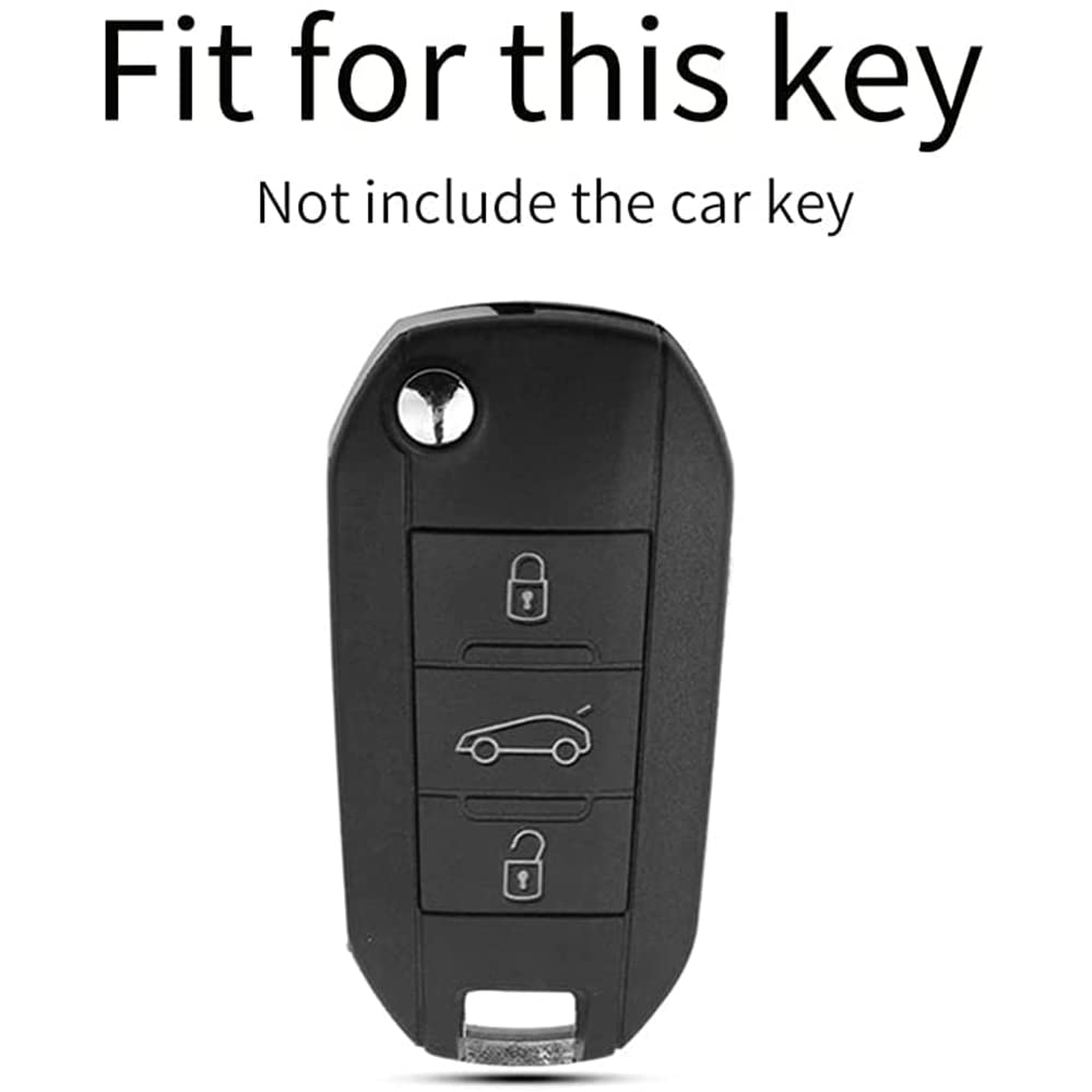Cover Chiave Auto in Silicone Compatibile con Citroen Cactus C3 C4 C5