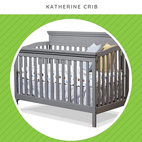 Image of Toddler Bed Safety Guard Rail for Sorelle Convertible Cribs - Solid Wood Rail for Convertible Crib to Toddler Bed Conversion - Safety Bed Rail for Children (Model #151, Gray)