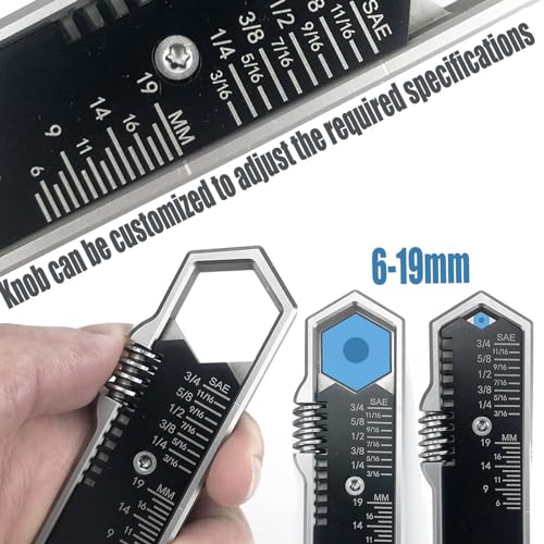 Adjustable Spanner Pocket Multitool Compact Wrench Set 5-19 mm Stainless Steel EDC Wrench - Image 3