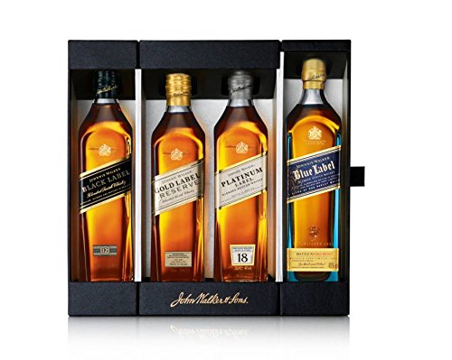 ウイスキー 6ADM28 JOHNNIE WALKER Deluxe Gift Set Johnnie Walker Collection Gift Set Blended Scotch Whisky 4 x