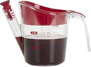 apollo The HOUSEWARES Brand 500ml Plastic Acrylic Gravy Fat Separator and Measuring Jug, White, 8991