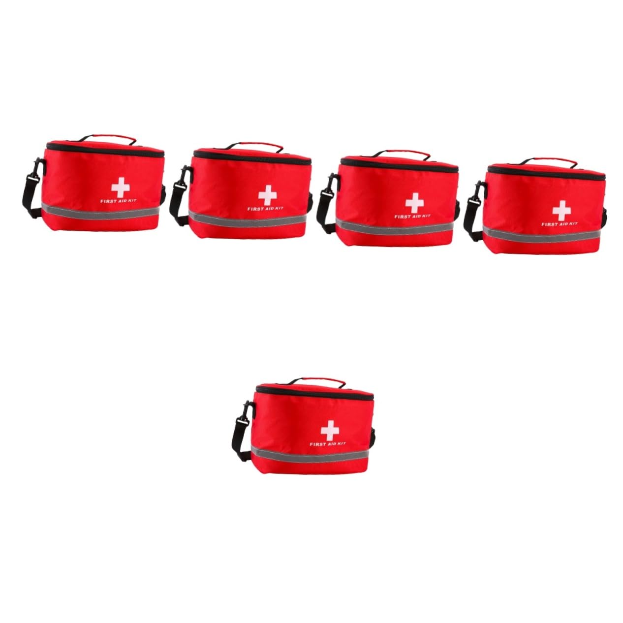 Kit De Primeros Auxilios De 5 Piezas Bolsa De Primeros Auxilios Para Exteriores Lata De Primeros Auxilios Bolsa De Viaje De Primeros Auxilios Kit De Bandolera Color Aleatorio