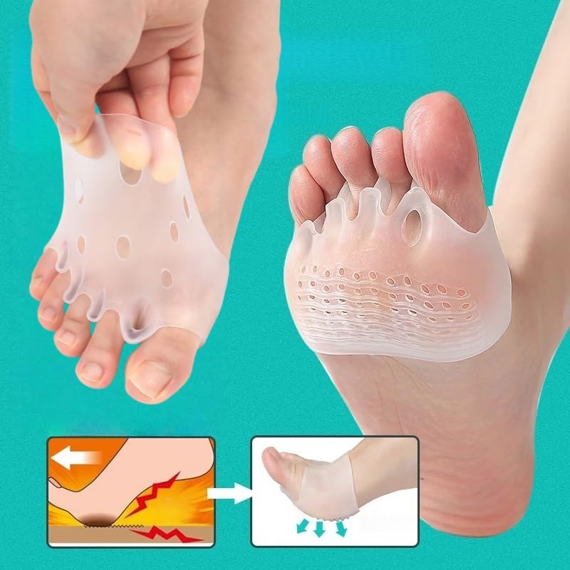 Silicone Toe Separators for Women Men 2 works Clear Silicone Toe Separators for Overlapping Toes Soft Gel Foot Corrector for All - Image 4