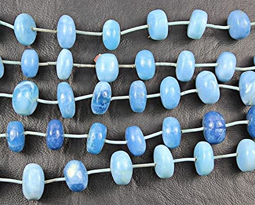 Perles opale bleue rondelle pour fabriquer des bijoux bohèmes chics et colliers d'été
