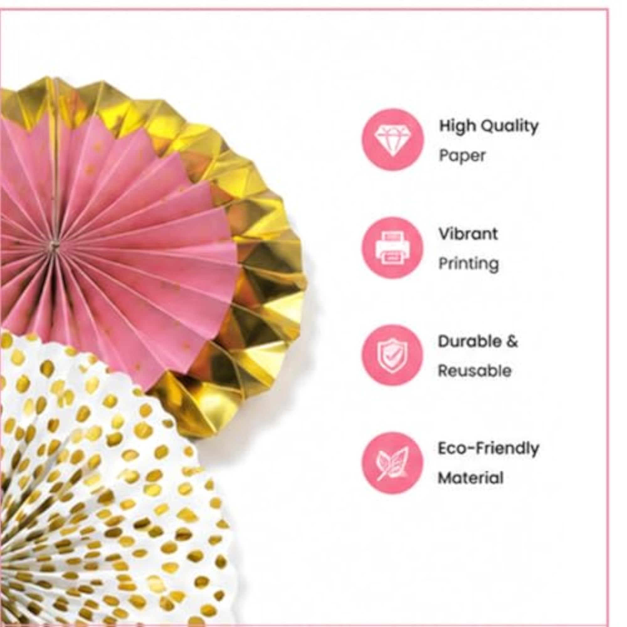 Party Paper Fans for Decoration