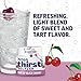 Ninja Thirsti Flavored Water Drops, SELTZER Black Cherry, Crisp and Refreshing Sparkling Water, Zero Calories, Zero Sugar, Zero Sweeteners, Makes 20, 12oz drinks, 3 Pack, WCFCHYAM