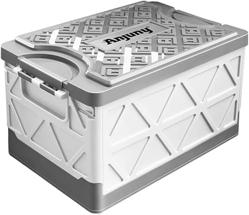 Caja de almacenamiento plegable para maletero de automóvil de 30 L para SUV, contenedor organizador resistente para el hogar y la organización del