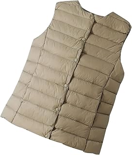 Chaleco De Plumón Sin Mangas Para Mujer