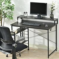 Amazon | デスク 机 pcデスク パソコンデスク デスク収納 キャスター