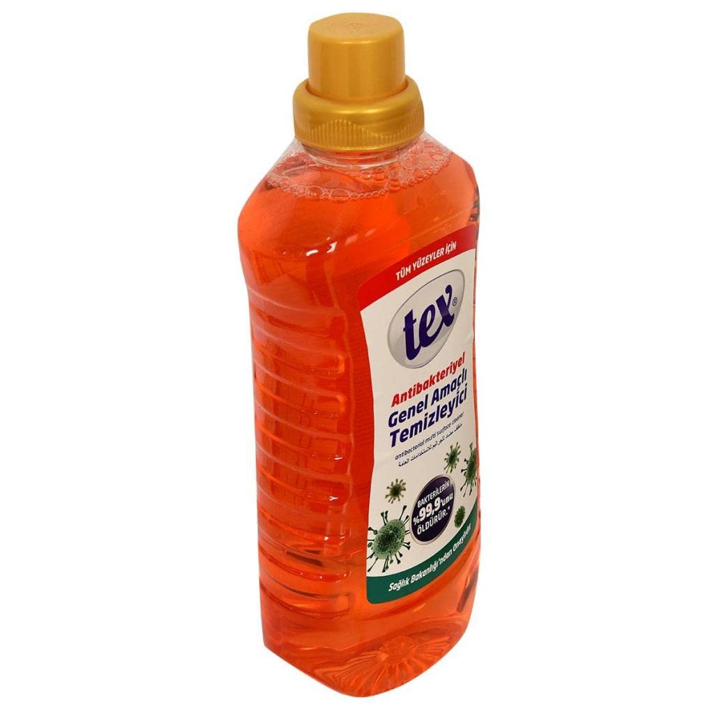 Tex Antibakteriyel Genel Amaçlı Yüzey Temizleyici 1.5 Lt Turuncu