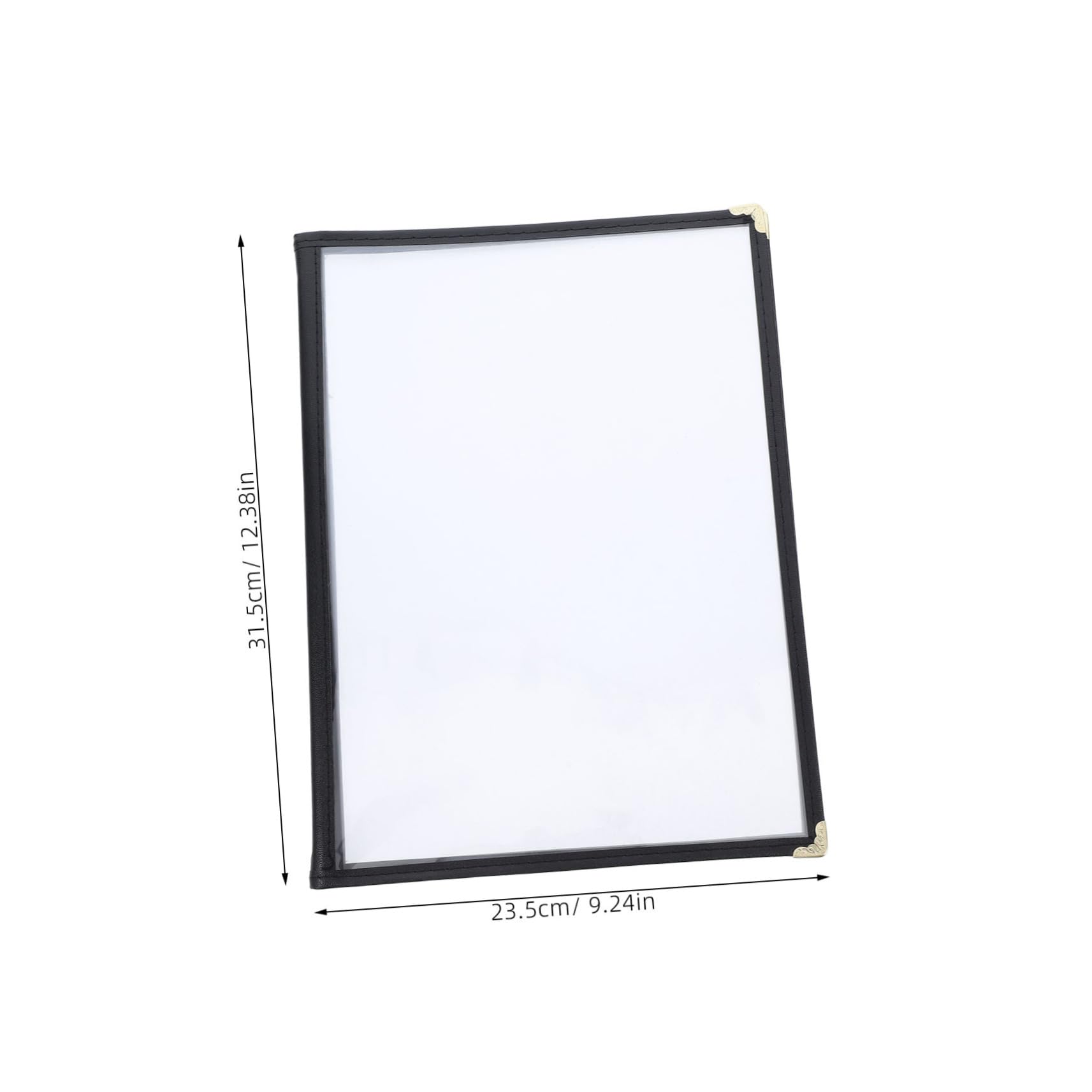 CATIEBYE Transparent Menu Display Holder Insert Pockets Restaurant Menu Book for Clear Visibility and Changes for Dining Establishments