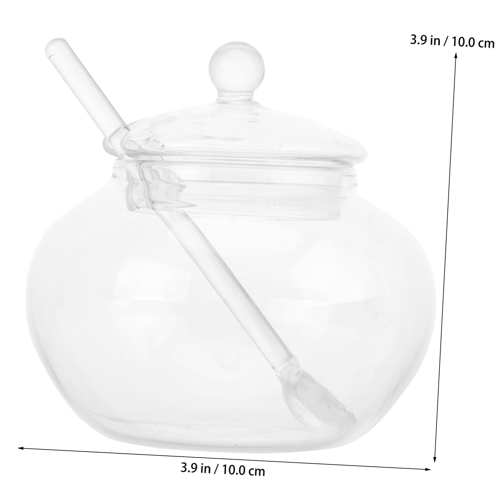 Gatuida Barattolo in Vetro con Coperchio e Cucchiaio, 2 Set