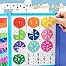 COARVXA 110 Pcs Puzzle Magnetic Fraction Disc Set Magnetic Fraction Educational Puzzle Fraction Circles Set Math Manipulatives for Elementary School