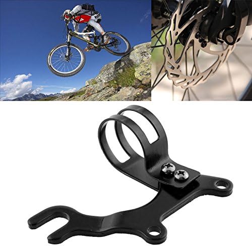 Zebra-Crossing Adjustable 31.88MM Bicycle Cycling Front Wheel Disc Brake Bracket Bike Frame Adapter Mounting