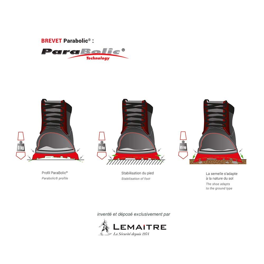 Lemaitre VARADERO S3 Zapatos de Seguridad, Negro, Talla 37