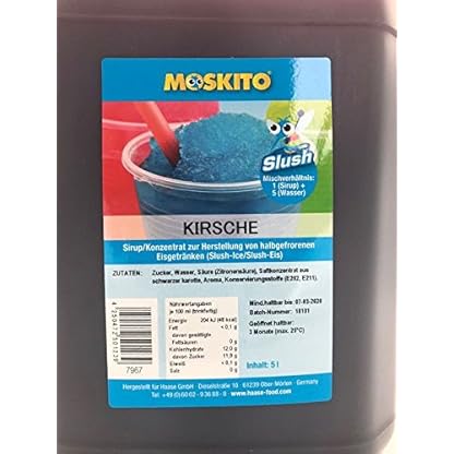 Sirup Slush Konzentrat Slush Ice / Slush AZO FREI Eis Kirsche 5 Liter Ergibt 30 Liter Slush – Bild 3