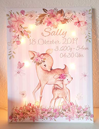 Schlummerlicht mit Name Wandlampe Nachtlicht Geschenk Baby Kinderzimmer Cover