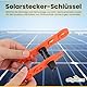 Offgridtec Universal Montageschlüssel-Set für PV-Stecker, 2-teiliges Installationswerkzeug-Set, kompatibel mit 1000V/1500V PV-Steckern, ideal für Kabelzugentlastung und Steckermontage, Orange