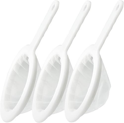 DNC Colador de malla fina 3 piezas de malla 100200400 de malla extra fina para alimentos yogur de malla para filtrar jugo leche soja café miel vino