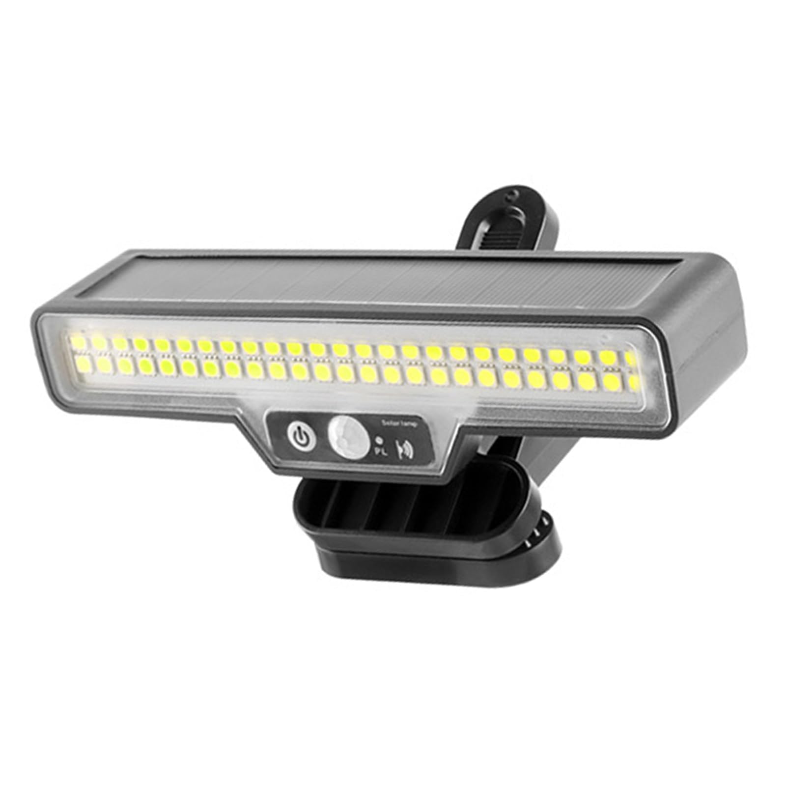 Hsioluted White Intelligent Solar Clip Light Outdoor Illuminations With Light And Motion Sensors Automatic Operations Suitable For Yard Clip On Solar