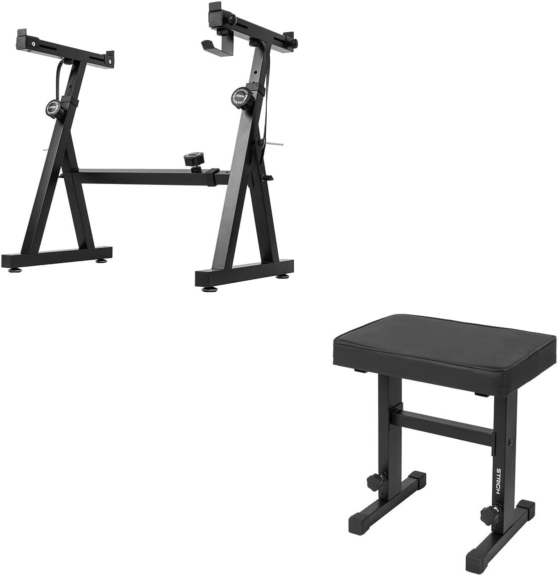 STRICH Piano Keyboard Stand and Piano Bnech