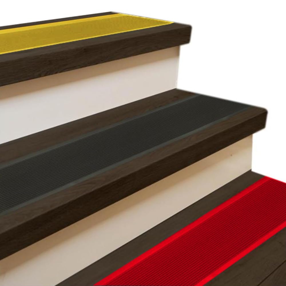 Autoadhesivo Tiras Antideslizantes para Peldaños, 10 Cm Goma Moldura De Escalera, Impermeable Tira Divisoria para Pared Piso Rampa Azulejos(Grey,L 200 cm x W 10 cm)
