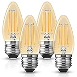💡NOSTALGIA E ILUMINACIÓN RETRO: las bombillas decorativas con vidrio ámbar, el diseño de filamento retro crea el aspecto brillante de tiempos pasados ​​​​con tecnología LED. Las bombillas vintage Edison pueden hacer que su casa sea más encantadora.