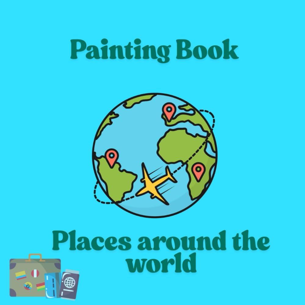 Painting Book: Places around the world