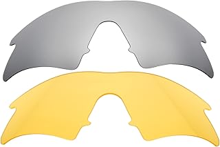 IMYTPFT Compatible/Replacement for Lenses oakleys M Frame Sweep Silver/Transparent Yellow Polarized