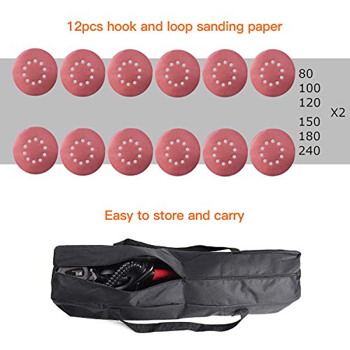 Power Pro 1090X Electric Drywall Sander - Variable Speed 500-1800Rpm, 800W, With Automatic Vacuum System For Dust Absorption, Led Light, And Carry Bag (1090X) #TOP2