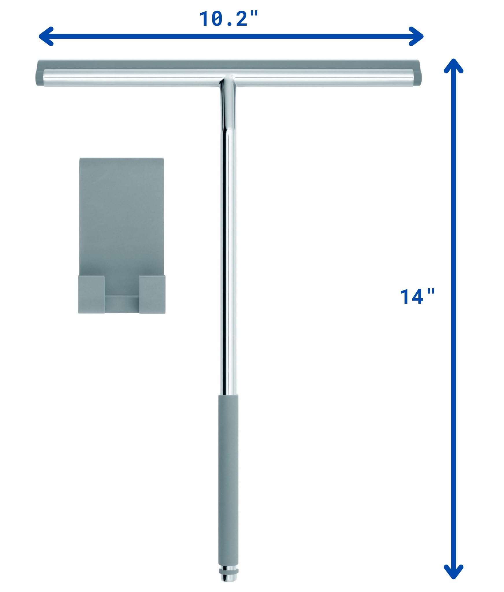 Tergivetri Doccia Con Profilo In Gomma Morbida - Spatola Anti Aloni Per Vetri, Design Italiano - Foto 8