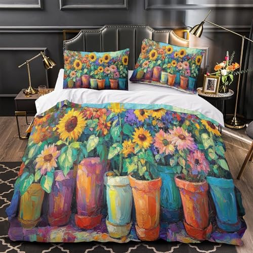 Housse de couette aquarelle pour chambre style rêve - 2