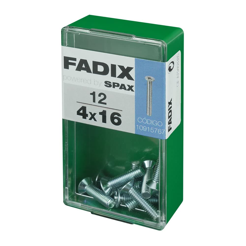 CAJA S 12 uds. METRIC TORNILLO CP M 4x16 mm FADIX, multi-coloured
