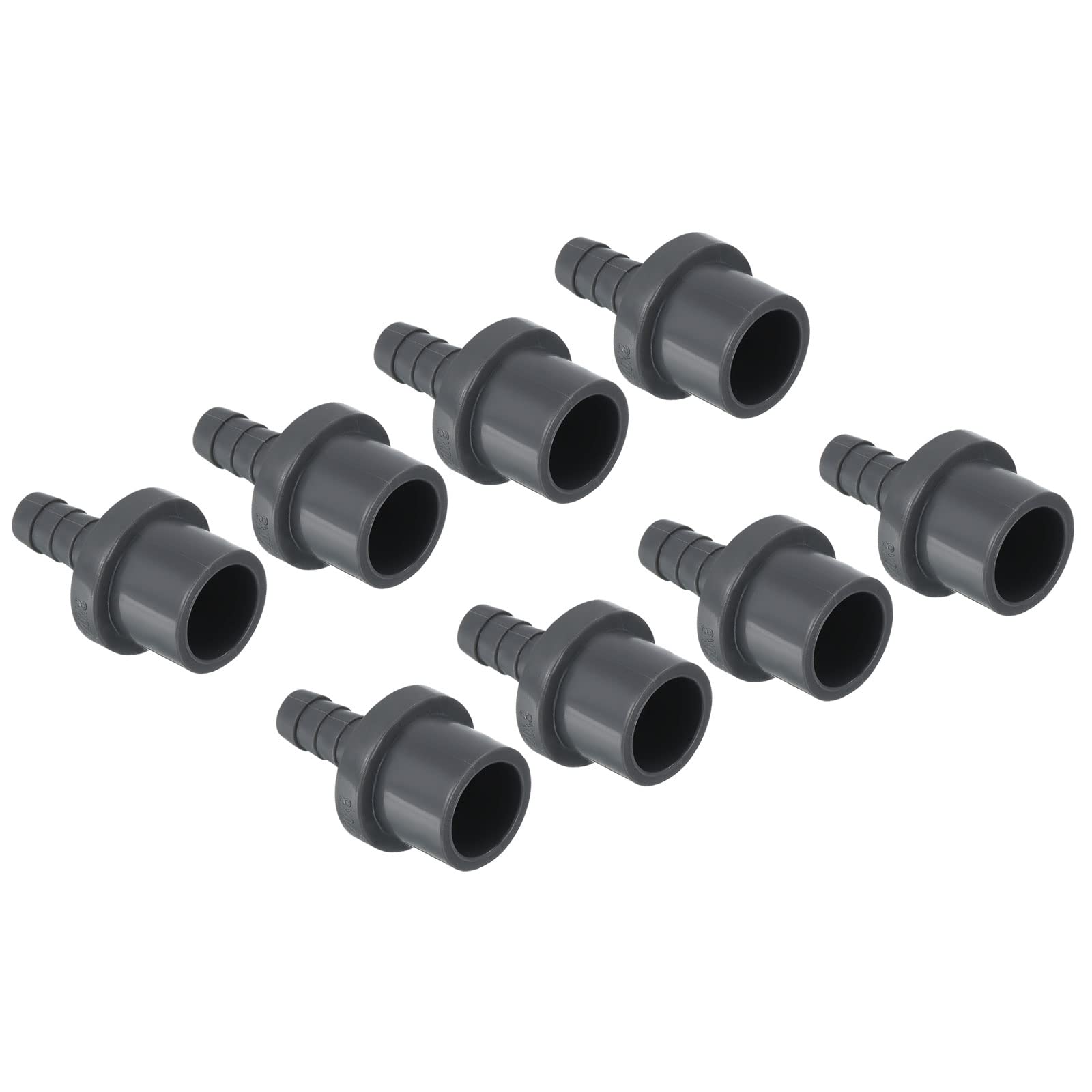 PATIKIL UPVC Reductor Tubo Montaje 32mm OD 25mm Púas, 2 Paquetes Rectos Acoplamientos Adaptador Conector, Gris — view 35