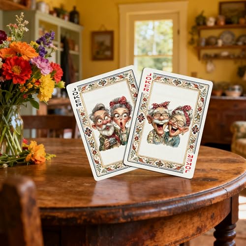 Naipes de poker con 54 cartas y diseño antideslizante miniatura 4