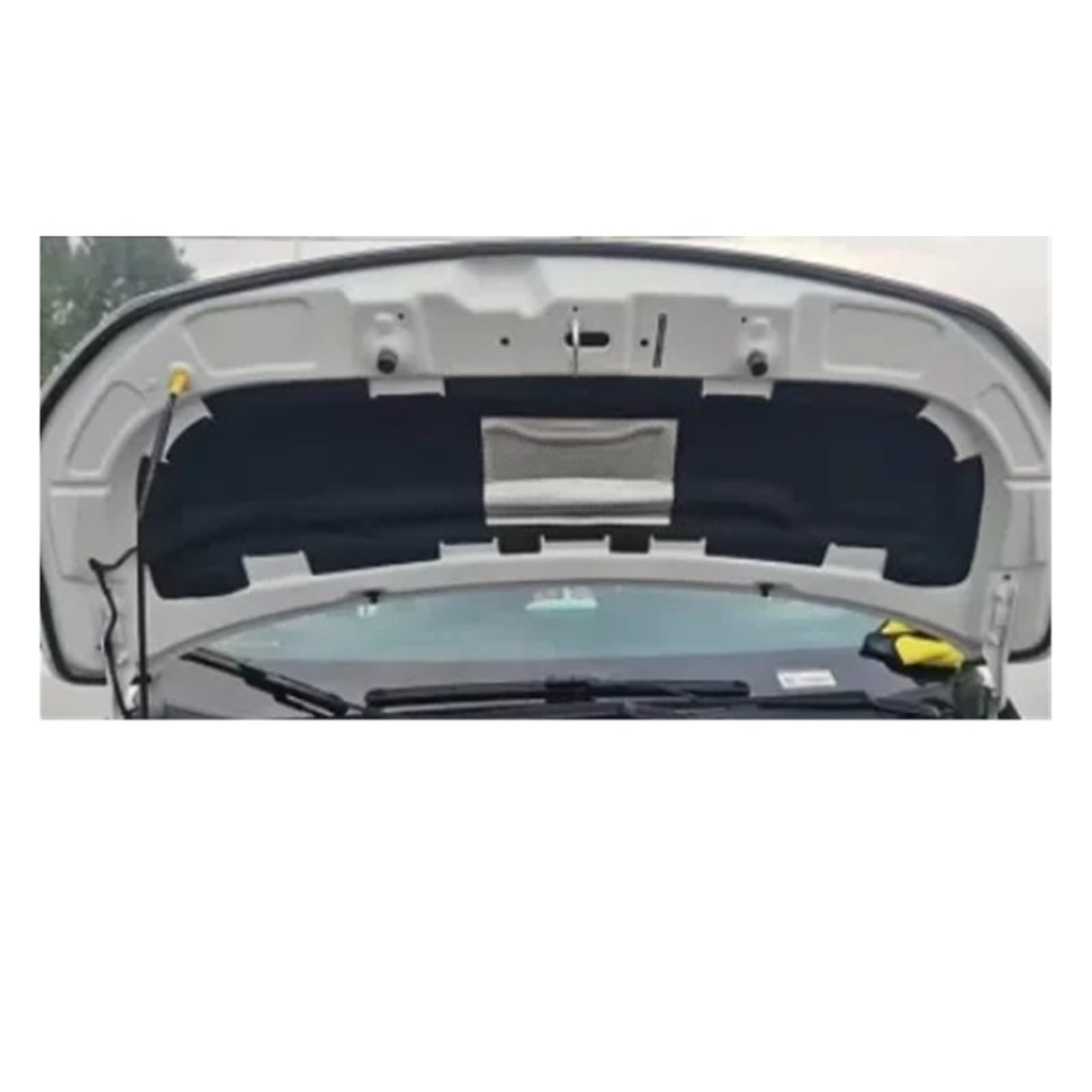 Qopuynh A Piece Of Aluminum Heat Sound Insulation Cotton Car Front Hood Sound Pad For Ecosport B515 Bk 2013-2017 Engine Heat Insulation Mat Soundproof Cotton Cover Accessories