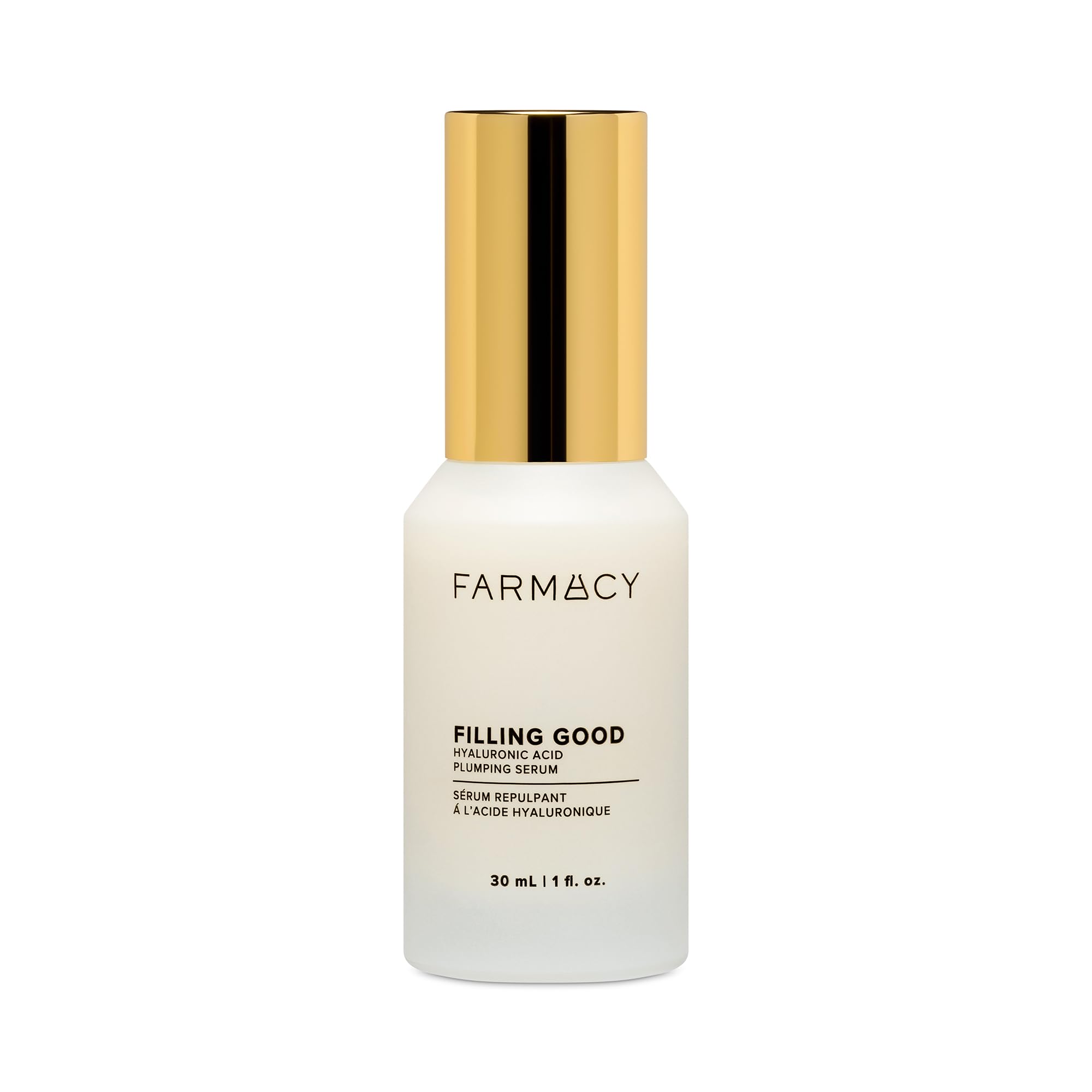 Farmacy Hyaluronic Acid Serum for Face - Filling Good Face Serum with Vegan Collagen Peptides - Helps Smooth Fine Lines + Wrinkles - Hydrating, Plumping + Anti Aging Skin Care (30ml)