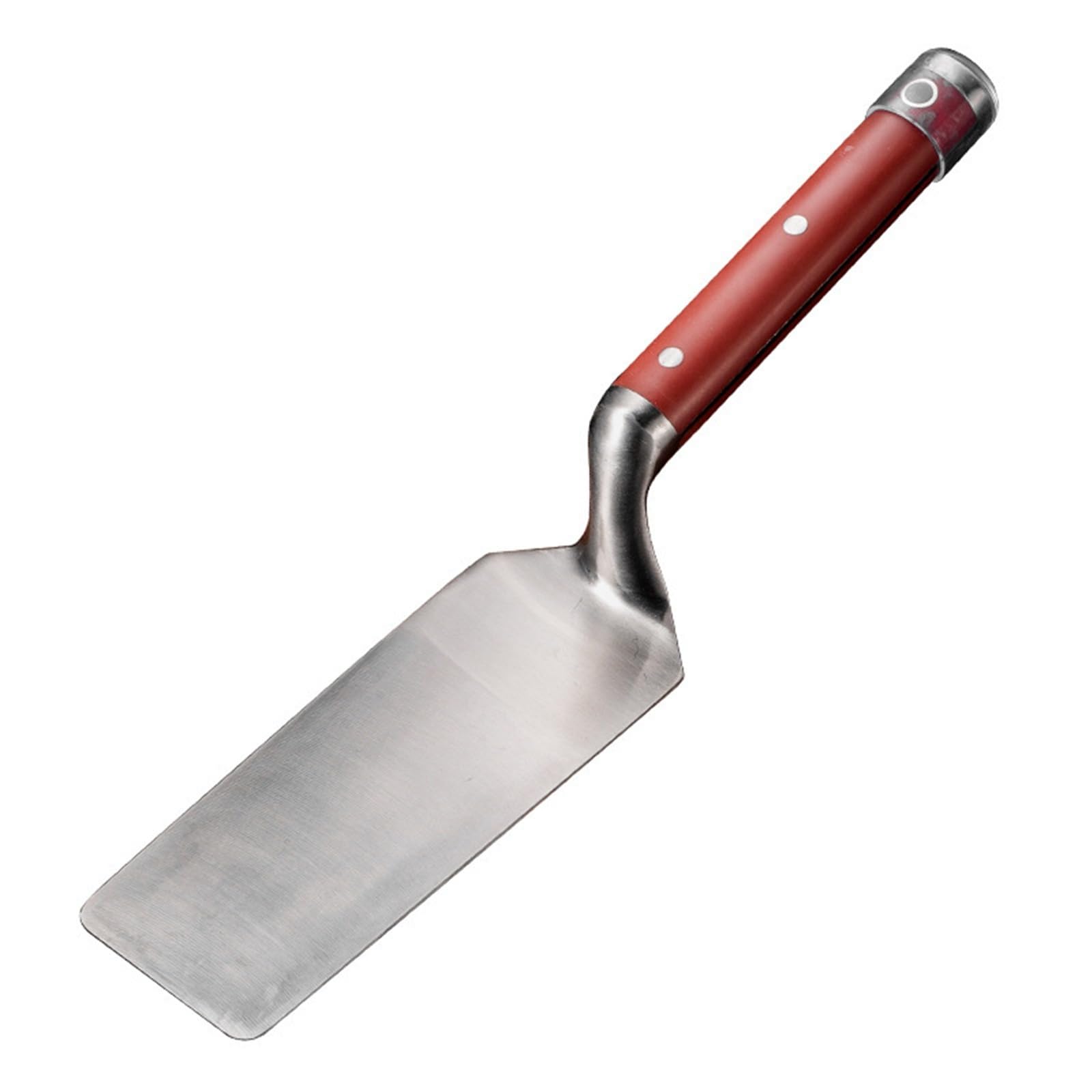 Trowel Stainless Steel Integrated Masonry Trowel - Curved Handle Plastering & Bricklaying Tool(Round Head Large)