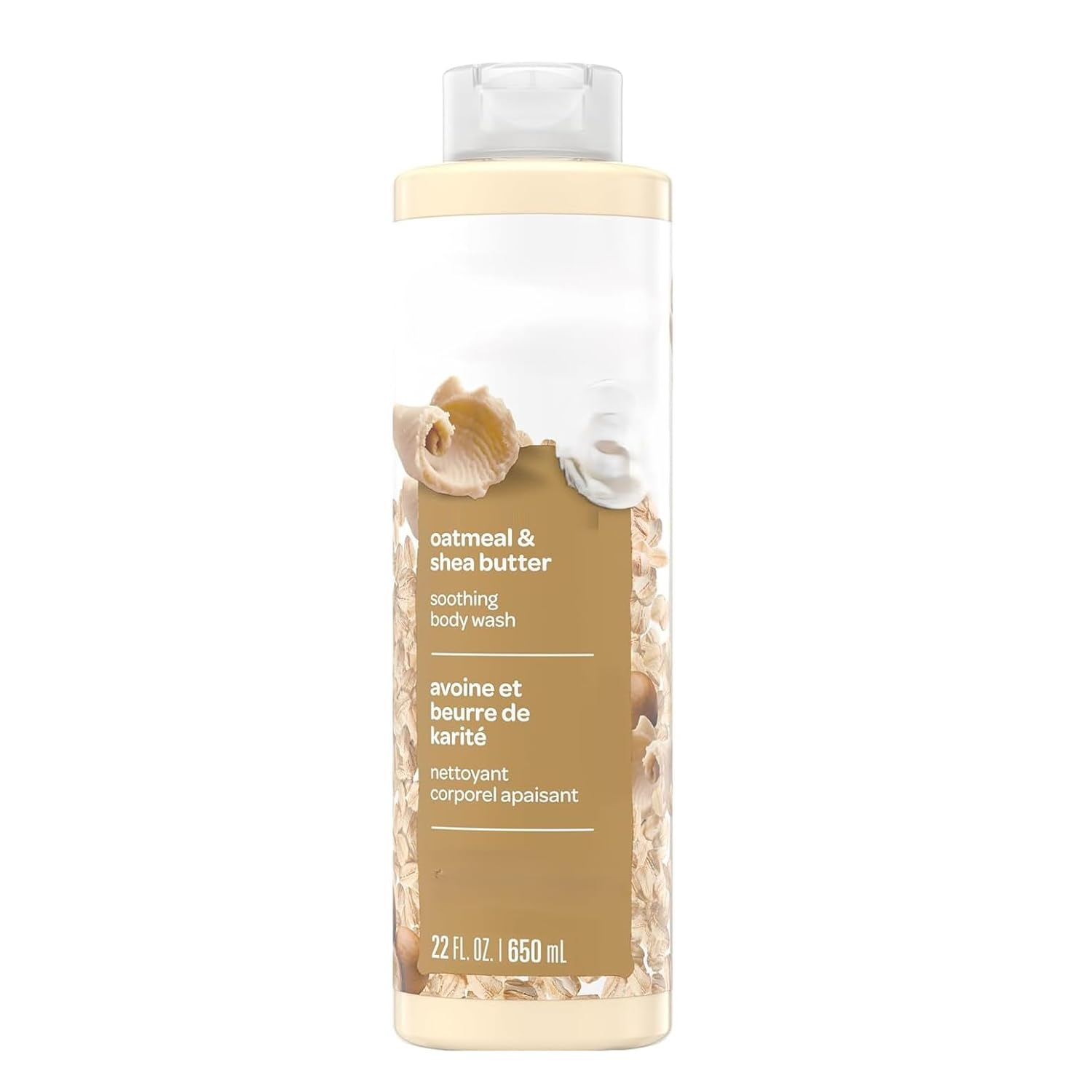 Soothing Oatmeal and Shea Butter Body Wash for Dry Sensitive Skin - 22 fl oz Moisturizing Shower Gel