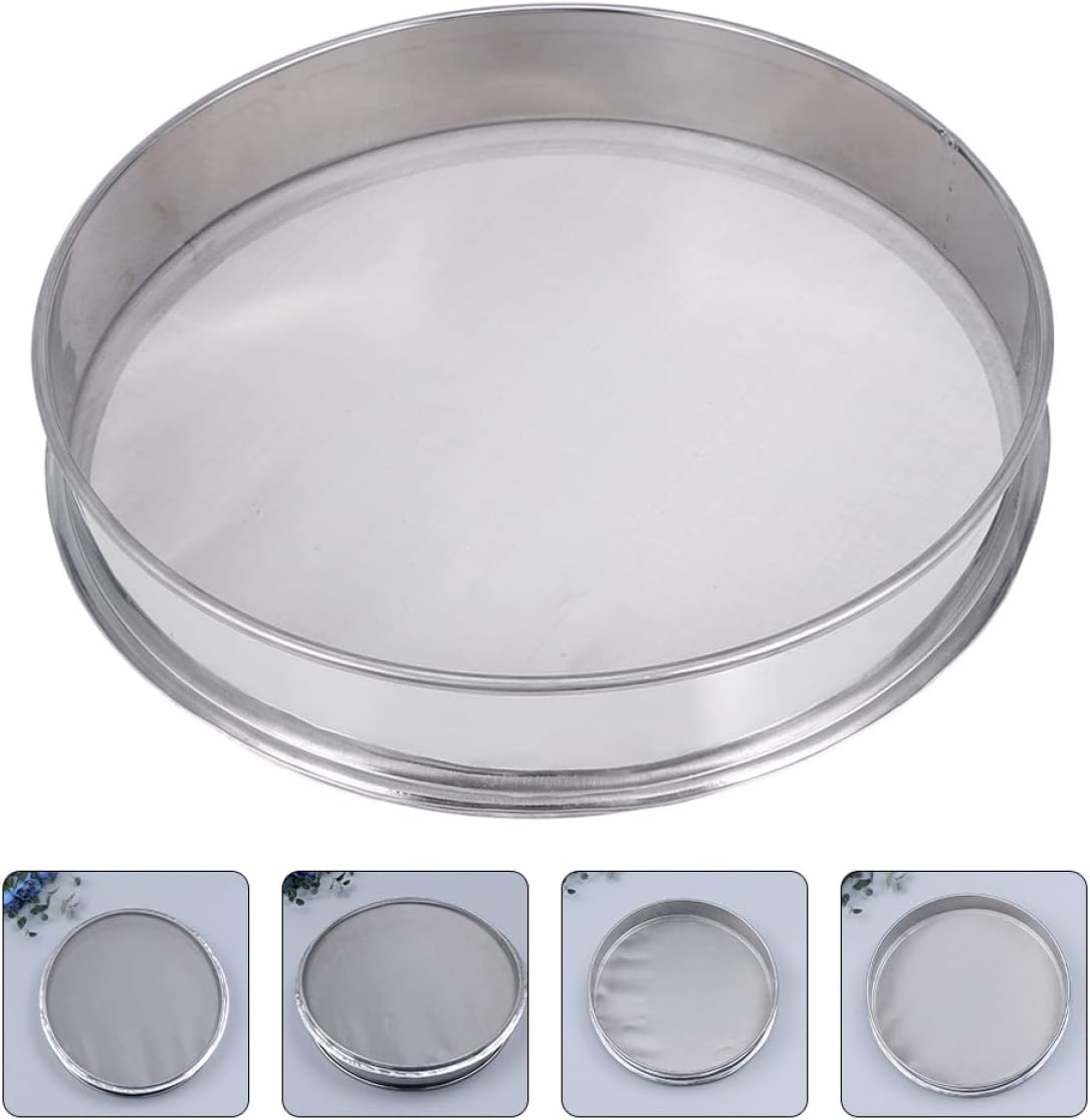 Fine Mesh Sifter Stainless Steel Screen for Baking Gardening and Kitchen Use Lightweight Design for Filtering Rice Grain