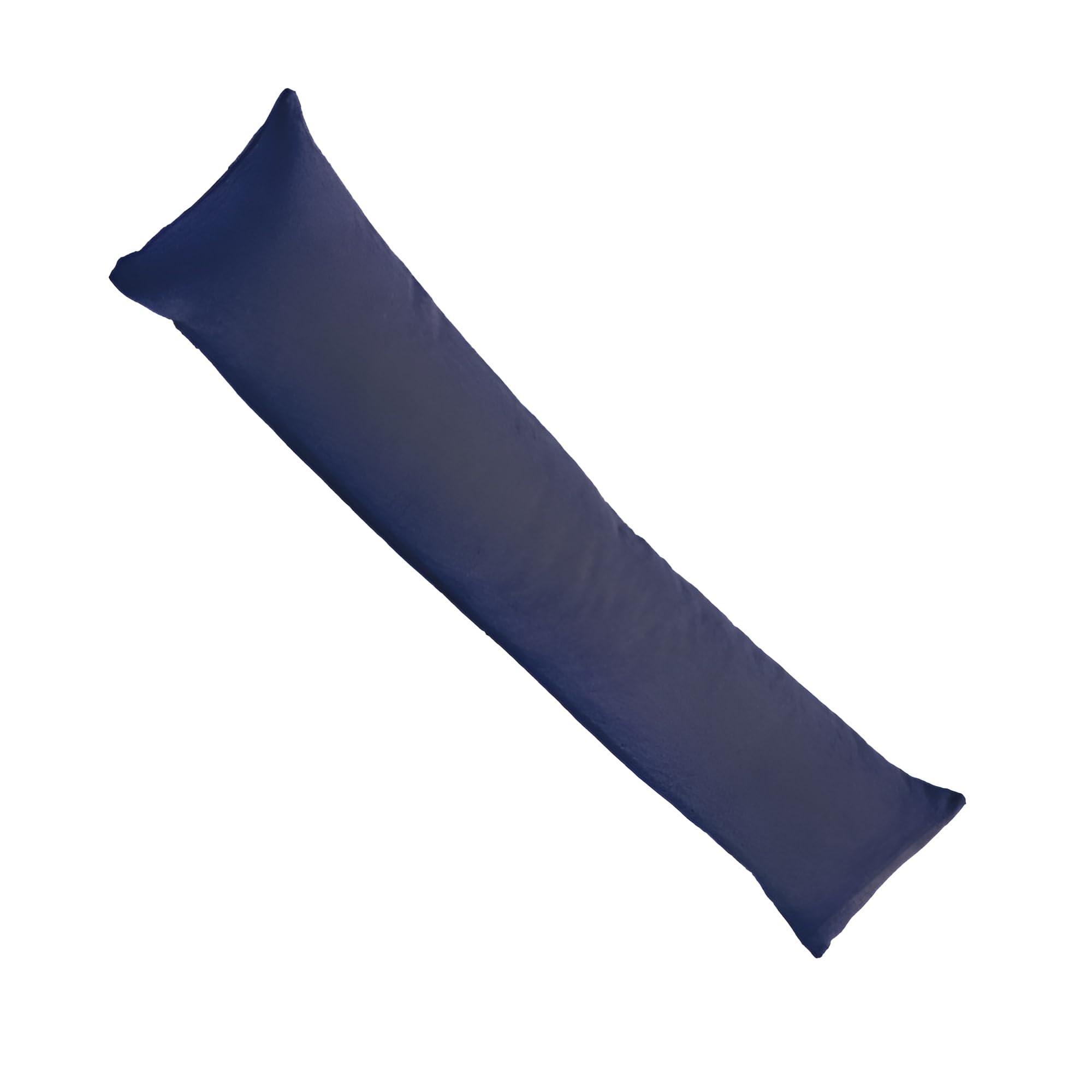 Nod off Plain Fabric Draft Excluder for Doors, Decorative Door or Window Draft Guard – Energy Saver (Navy Blue, Set of 2)