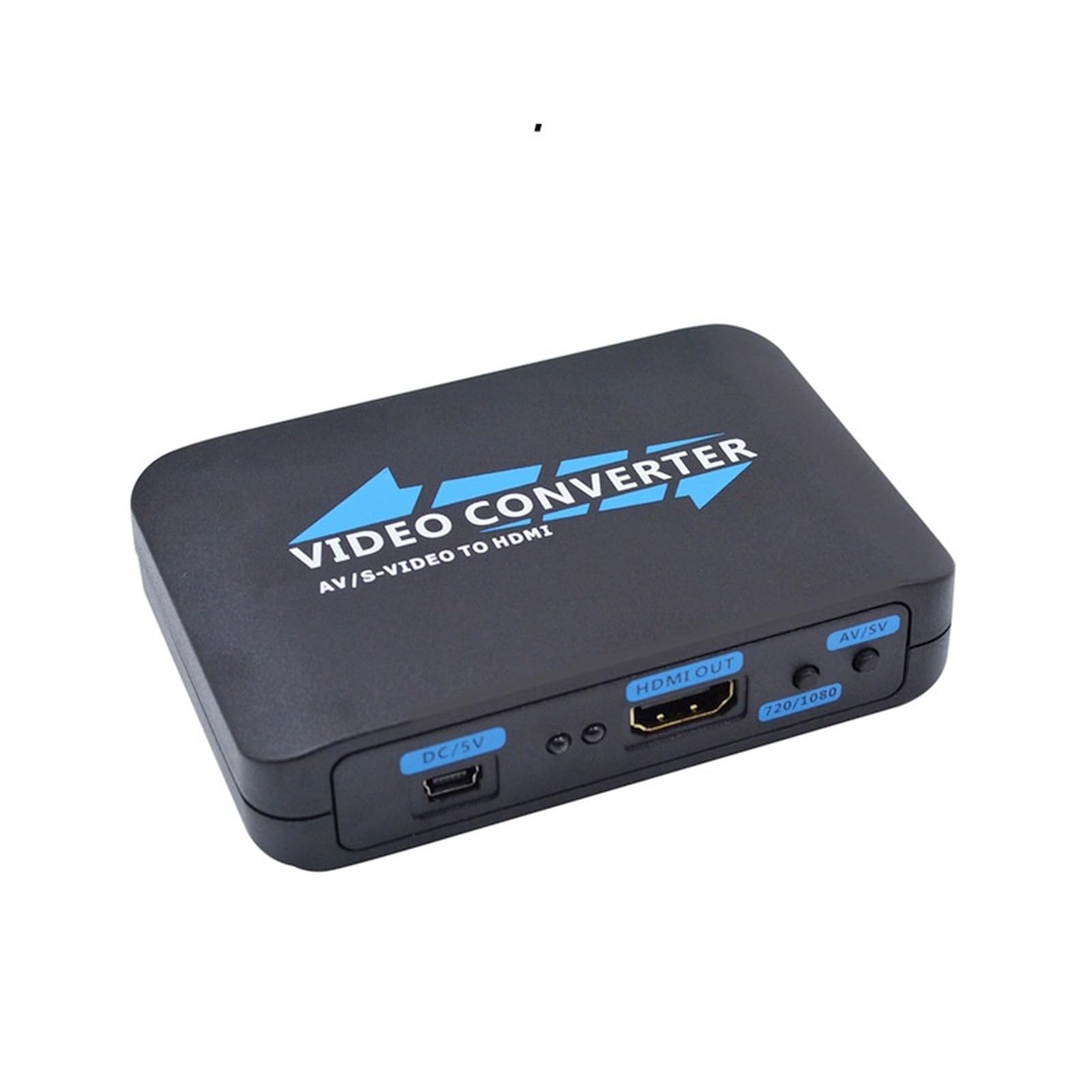 Convertitore Video HD da AV a HDMI/S-Video, convertitore 1080P R/L Canale Sinistro e Destro con Ampia compatibilità, Facile da configurare